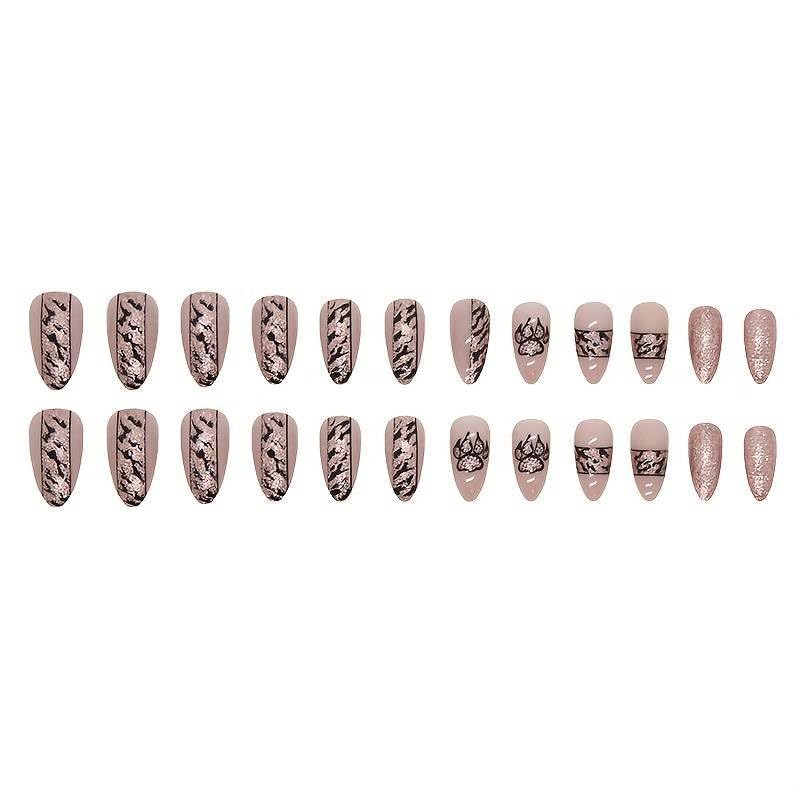 Image of ZOONA 24PCS Everlasting French Nails Artificial Nails Art Set| Lightweight & Long Lasting| Easy To Use| Quick Fix For Festivals & Special Occasions (W1089)