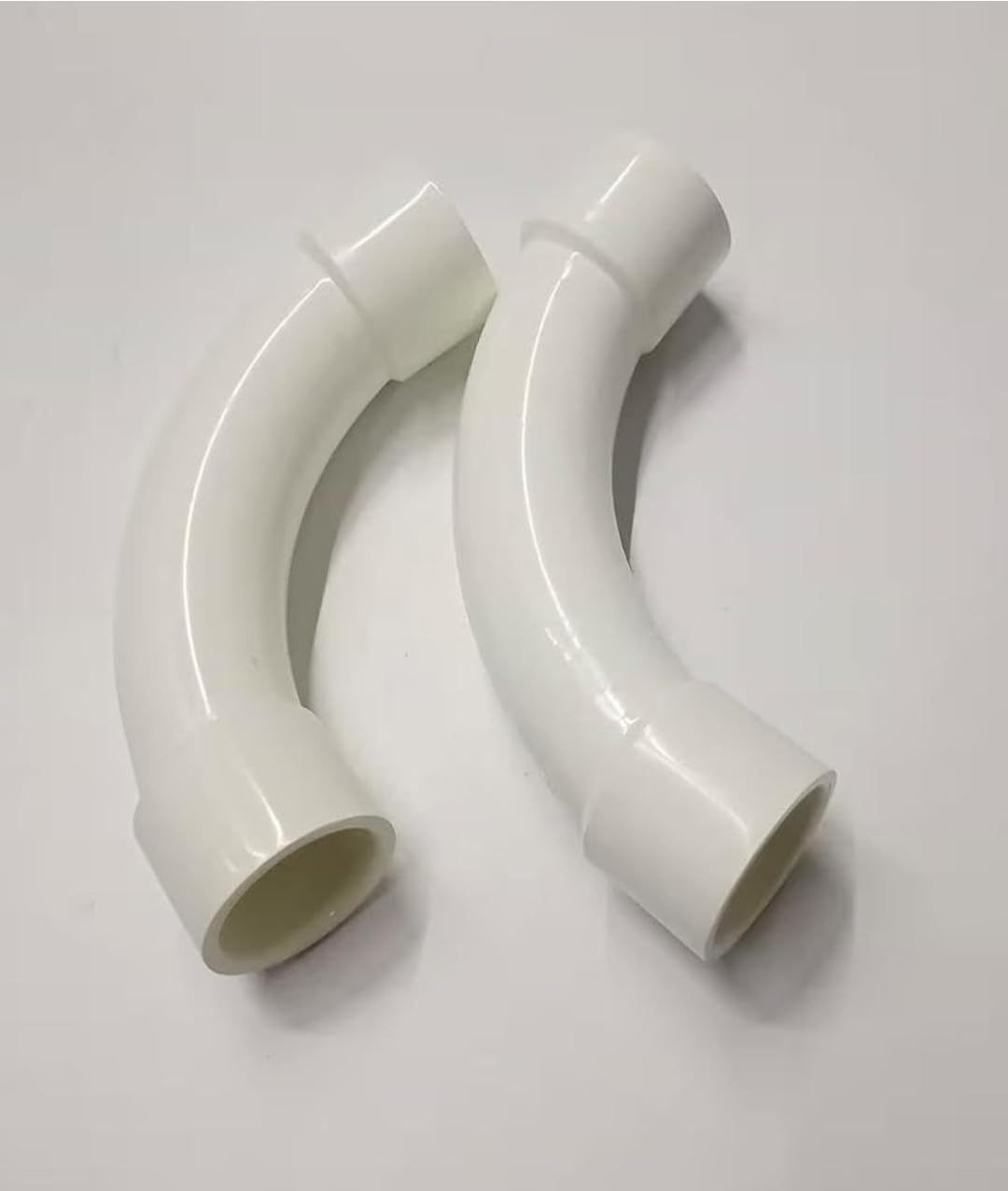 PVC Conduit Bend 90 Degree Elbow Pipe Fitting, White | Electrical Conduit, Smooth Curved Design, Pack of 2, Rigid Construction, Wire Routing Use-image-19