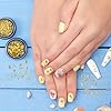 Pndeyo 2 Disc Ocean Nail Art Charms, 3D Alloy Nail Art Decals, Beach Starfish Seashell Gems Supplies for Women DIY Craft Jewelry Manicure Embellishments- Gold #3