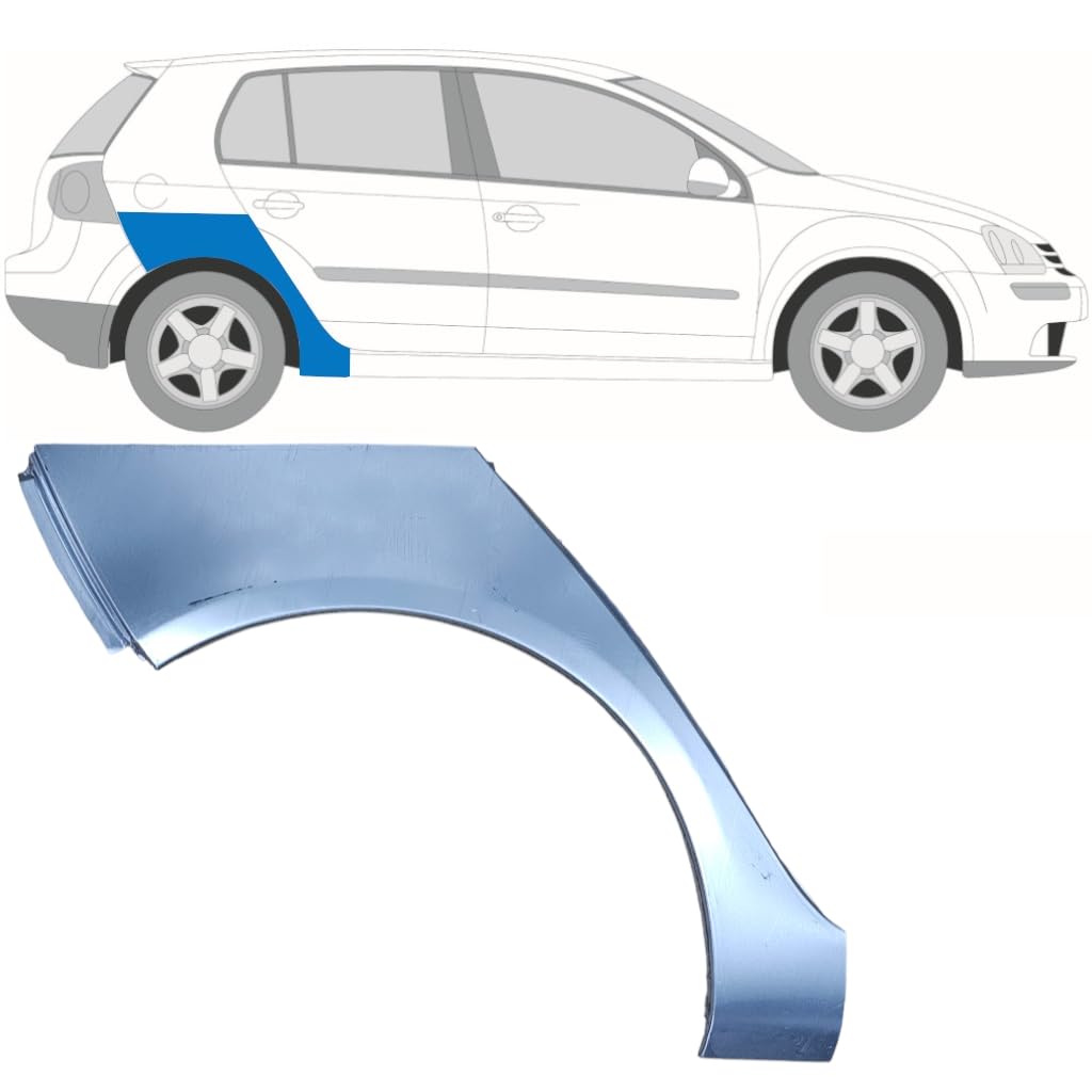 Reparaturblech Kotflügel hinten für Volkswagen Golf 5 2003-2009 / Rechts