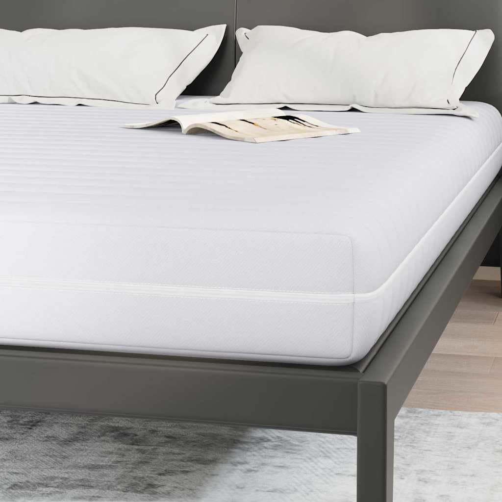 Biały materac 140 x 200 cm, rdzeń ze sprężyn kieszeniowych, warstwa kokosowa i pianka, komfort, ergonomiczny, oddychający, do sypialni, łóżka dla gości, łóżka kontynentalnego i stelaża