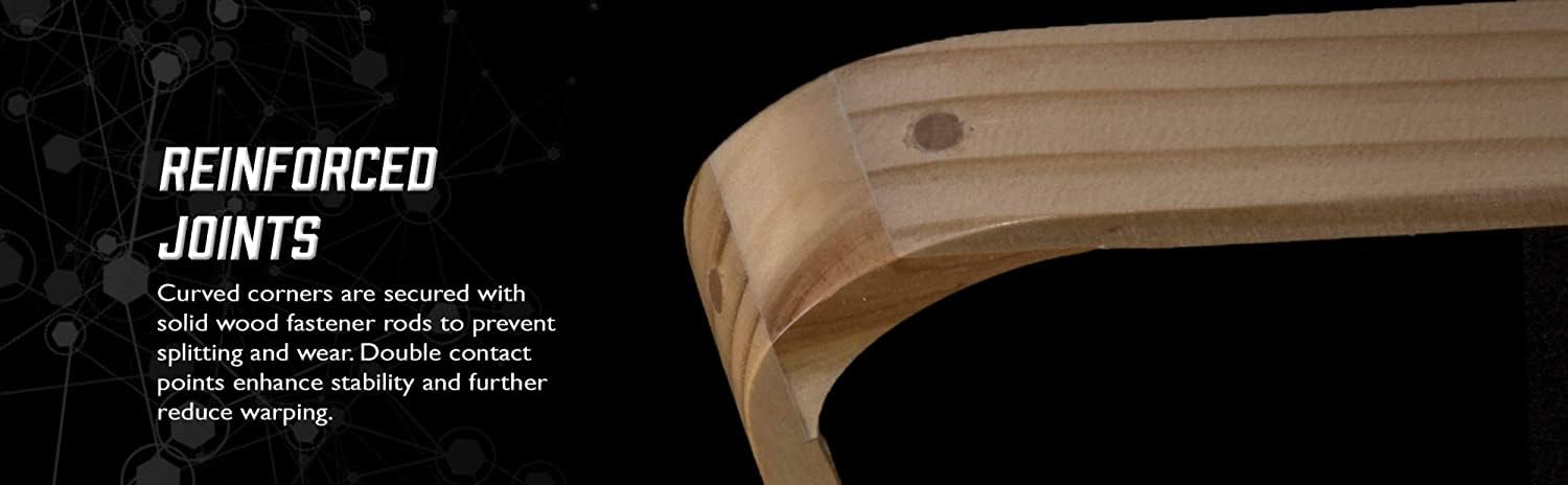Viper Accessorio per Biliardo/Tavolo da Biliardo: scaffale per 8 Palline, Triangolo in Legno Massiccio, Contiene Palline Standard da 6,35 cm
