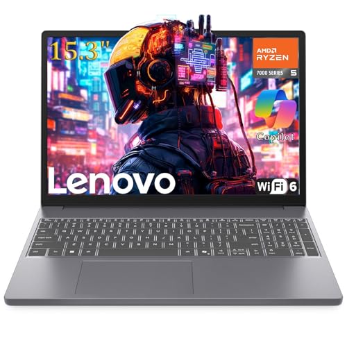 Lenovo 15' Gaming Laptop Computer, AMD Ryzen 5 7535HS 6-Core, 16GB DDR5 RAM, 1TB PCIe SSD, FHD+ Display, WiFi 6, Bluetooth 5.3, Webcam, HDMI, Type-C, Luna Grey, Windows 11 Home