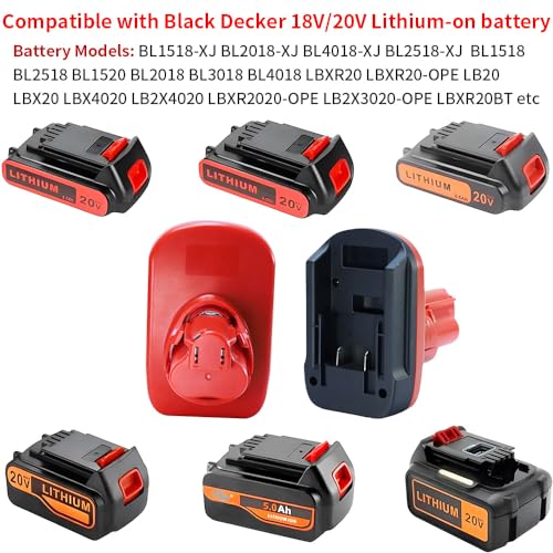 Adaptador BD18M12 de baterías Black y Decker a herramientas Milwaukee M12 de 12V 4