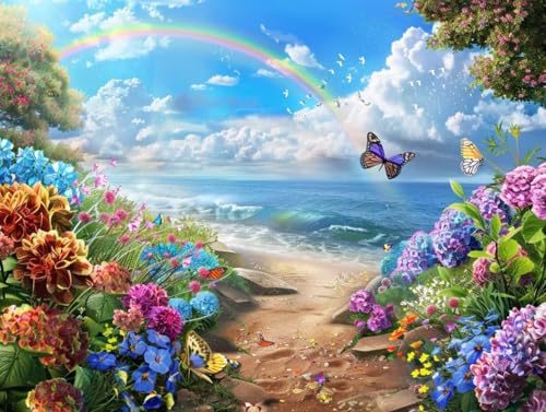 Diamond Painting papillon coloré, le cadeau créatif idéal en kit complet de broderie diamant 5D pour tous