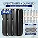 YeeJinHong Dock Bumpers - 15.3 Inch Heavy Duty PVC Dock Fenders - UV Resistant Marine Dock Edge Guards with Mounting Screws for Boats & Docks, 3 Pack Black