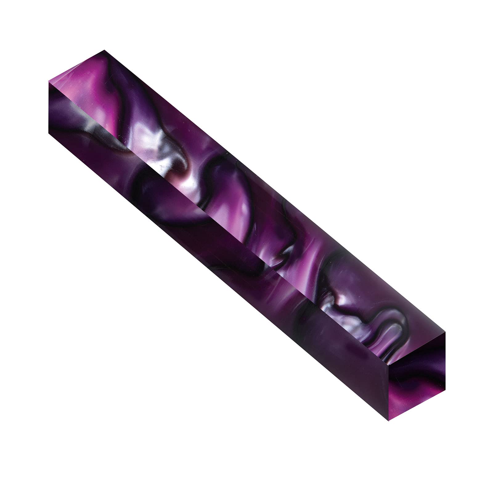 Penn State Industries WXAQB20 Aquabright Swirl Acrylic Pen Turning Blank, 3/4" x 3/4" x 5" (Purple & Silver)