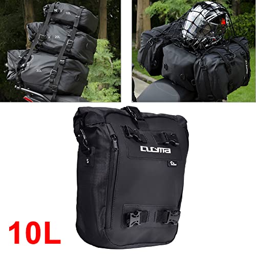 Bolsa trasera para asiento de moto Bacar, mochila multifuncional impermeable de 10L para almacenamiento posterior miniatura 2