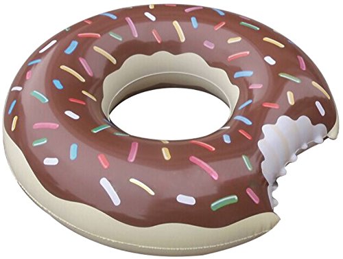 Praxia 浮き輪 浮輪 うきわ 人気 子供用 大きい ドーナツ チョコレート 茶色 直径 90cm