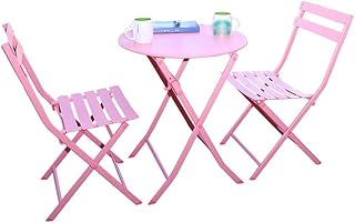 IREANJ Krzesło Zestaw stół i krzesło, balkon składany stół i krzesło żelazna kombinacja odpowiednia kompatybilna z dziedzińcem na zewnątrz