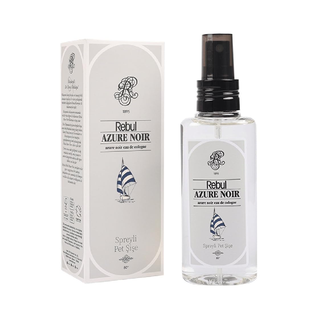 Rebul Azure Noir Eau De Cologne 125 ml