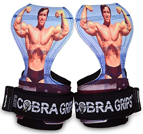 Image of Cobra Grips Weight Lifting Gloves with Adjustable Neoprene Padded Wrist Wraps - Heavy Duty Alternative to Power Lifting Hooks for Deadlifts