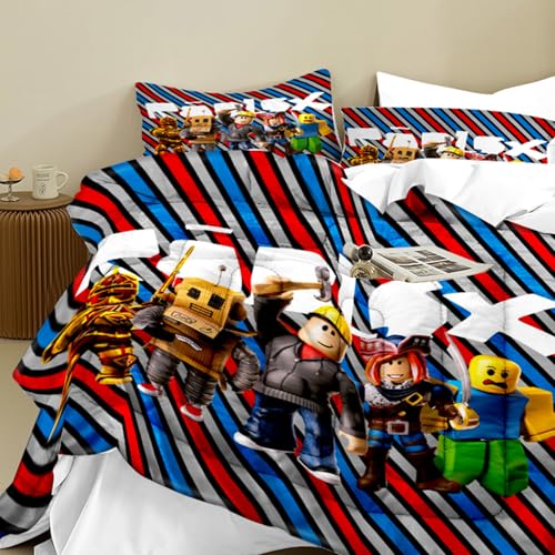 Housse de couette Roblx 135x200 cm pour stopper la corvée du lit difficile à border et ranger