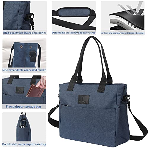 Tote Bag For Women Work Fits 14'' Laptop Shoulder Bag USB Teacher Bags Office Business Briefcase With Many Pockets3