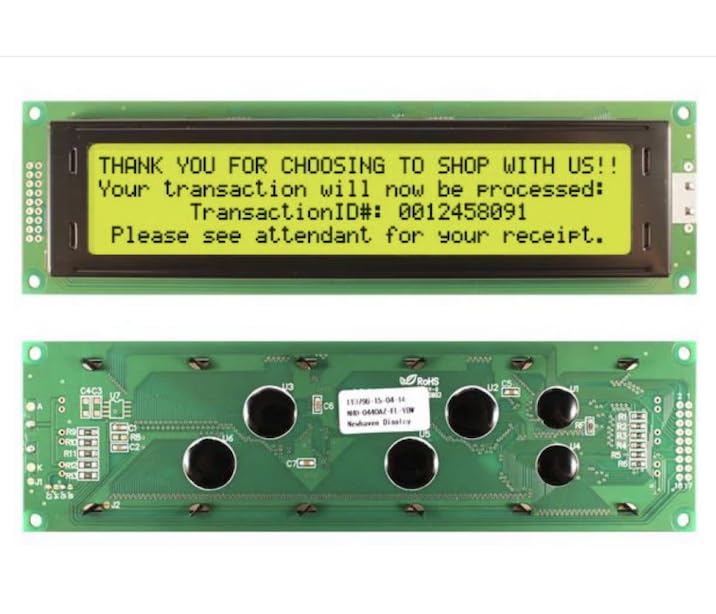 NHD-0440AZ-FL-YBW, LCD Character Display Modules & Accessories STN- Y/G Transfl 190.0 x 54.0