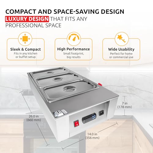 ALDKitchen Chocolate Melting Pot con control digital y 3 tanques miniatura 7