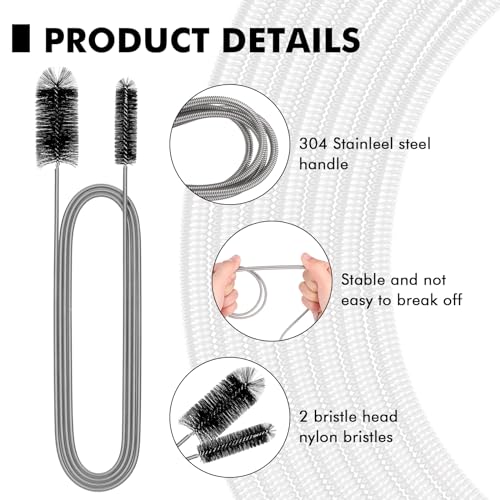 Zocipro Flexible Feeding Tube Cleaning Brush, Multifunction Long Pipe Cleaner Brush - Image 4