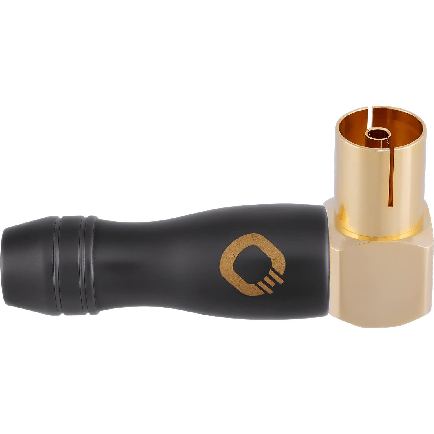 OEHLBACH Transmission Shift HD - Cable de antena acodado (90 grados, fabricado en Alemania, cable coaxial 4K UltraHD para TV, radio, televisión por cable, apantallamiento de 4 vías)