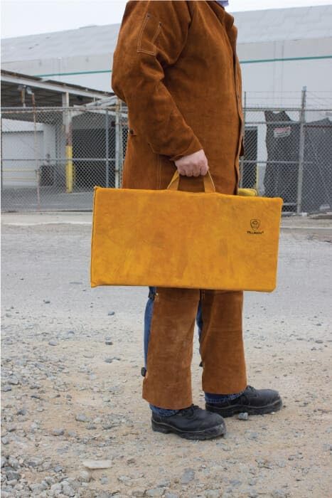 Tillman 563-1224 1' X 2' Cowhide Split Leather Welders Kneeling Pad