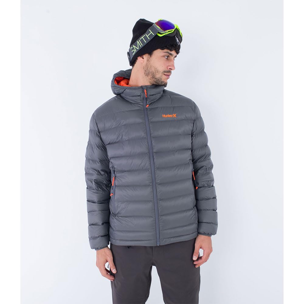 Jacket men - Cayuga puffer, Dk Stone Grey, S