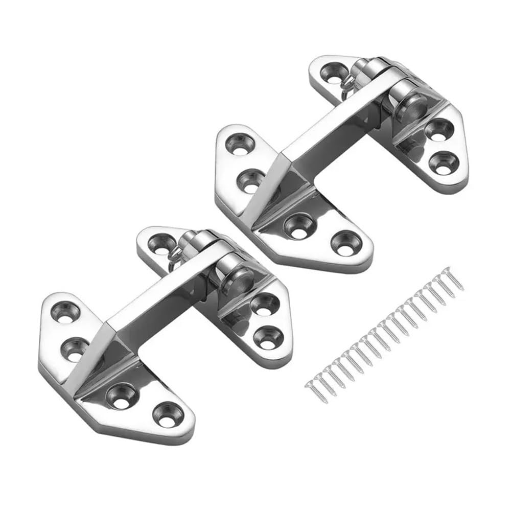Bn9zrwrfv Silver 3.62 2.87 Sturdy Deck Cabinet Door Hinge Heavy Duty Long Reach Marine Boat Hatch Hinges 316 Stainless Steel(Silver 3.62 2.87)