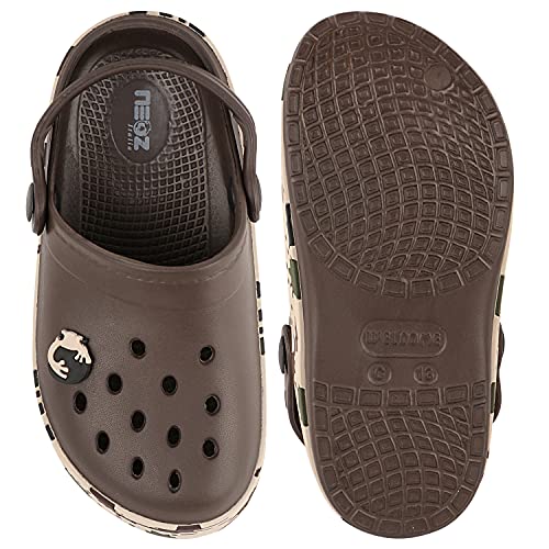 Image of URJO Splash Kid's Clogs /Sandals with Adjustable Back Strap Ultra Soft & Flexibility Anti Skid Comfortable Waterproof Daily Mules Clogs /Sandals Boy's & Girl's