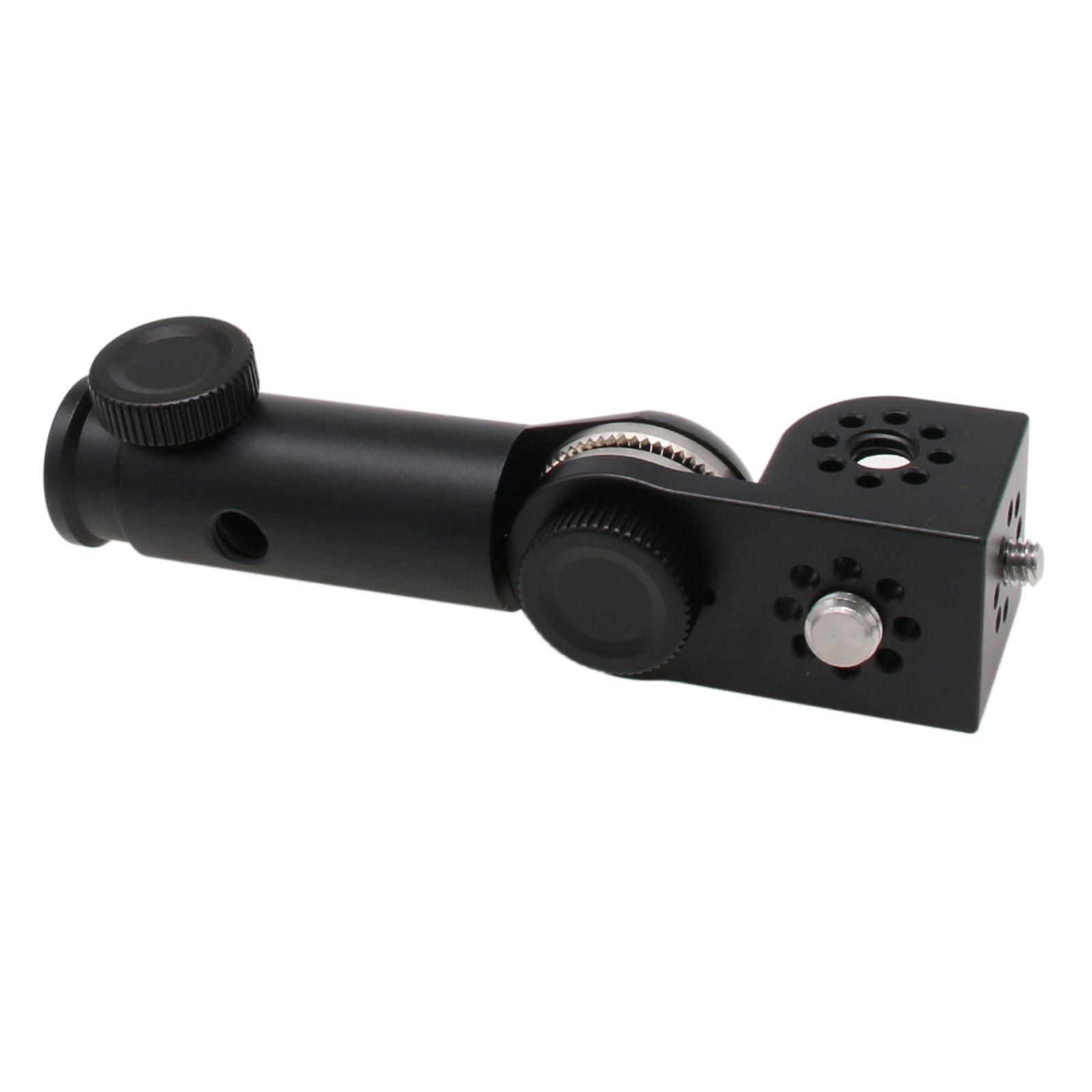 HangTon Adattatore per treppiede e staffa da 3/8" 1/4", rotazione di 180 gradi, per monitor video, obiettivo motore, microfono, sistema wireless Teradek, nero