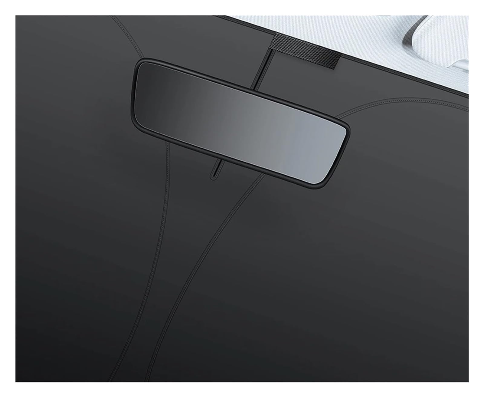 For Tesla For Model 3/Y For Highland For Juniper 2026 Car Side Window Sunshade with Suction Cups Cloth Cover Accessories(H)