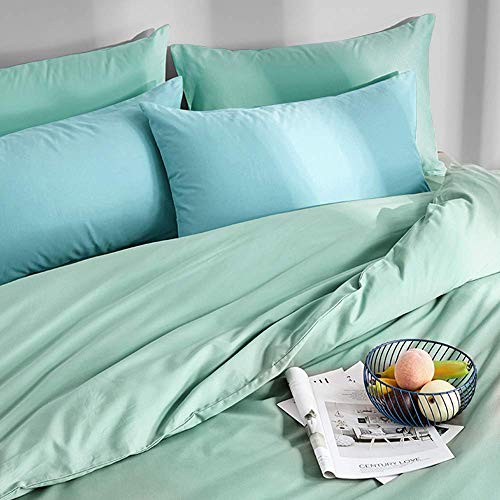 FLXXIE Microfiber Pillow Cases Queen Size Set of 2, Soft Pillowcases with Envelope Closure, Wrinkle Resistant Pillow Covers, 20x30, Sea Green