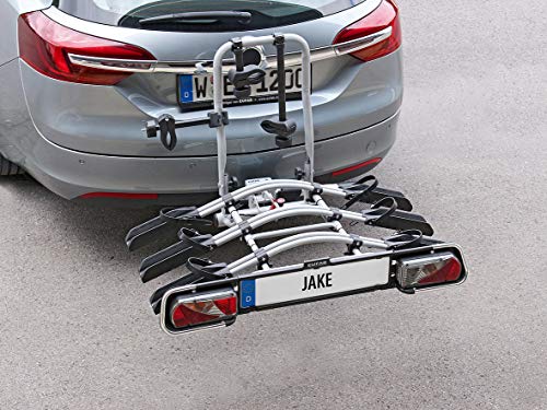 EUFAB 11511 Erweiterung JAKE Fahrradträger, für 3 Fahrrad, zu Artikel 11510, Schwarz, Silber