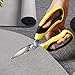 BoFuYuan Utility Scissors Heavy Duty: sharp Scissors All Purpose heavy duty, Easy Cutting Carpet, Cardboard, Wires, Leather, Fabric（8'' Yellow）