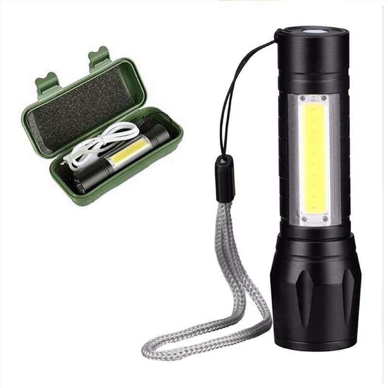 See full amazon price history chart for Kotak Sales Dual LED Powerful Mini Metal Flashlight COB XPE LED Torch Waterproof Zoom Focus 3 Modes Adjust USB Rechargeable Lamp with Case Pocket Size Lantern Camping Cycling Home Personal Use Kotak Sales Dual LED Powerful Mini Metal Flashlight COB XPE LED Torch Waterproof Zoom Focus 3 Modes Adjust USB Rechargeable Lamp with Case Pocket Size Lantern Camping Cycling Home Personal Use (B0BV65RDTN) Amazon Price History, Amazon Price Tracker