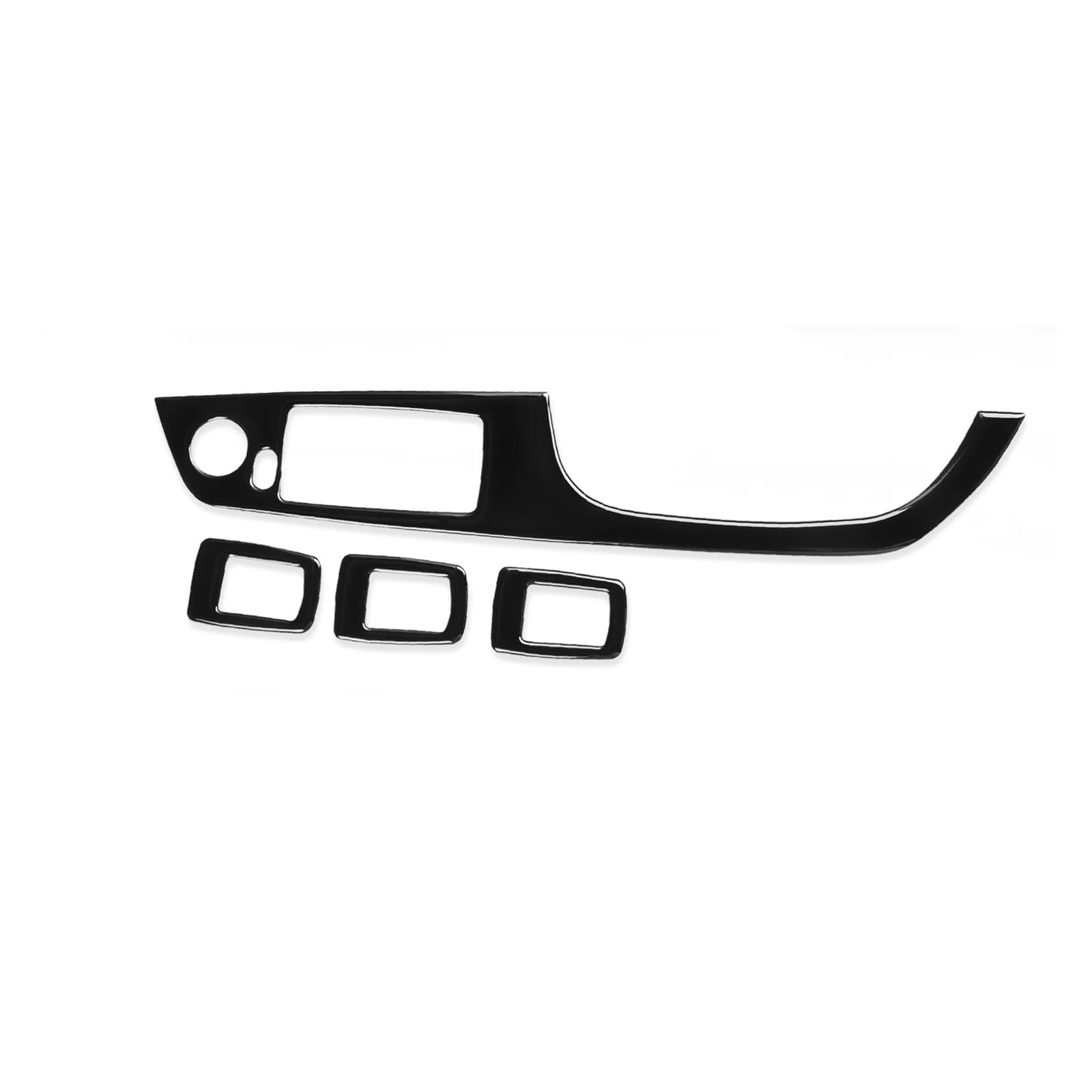 VNHLOTVJL Car Gear Shift Air Conditioner Outlets CD Panel Accessories Sticker Compatible for BMW 3 Series E90 E92 E93 2005-2012 Piano Black(Type19)
