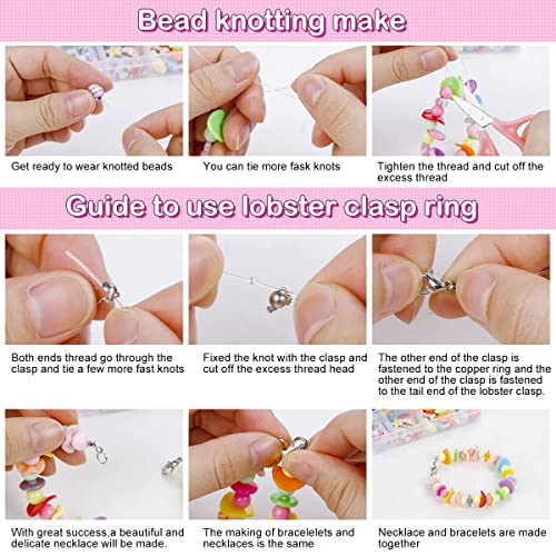 Image of UPTYK Beads for Kids Crafts Children's Jewelry Making Kit DIY Bracelets Necklace Hairband and Rings Craft Kits Birthday for 4, 5, 6, 7-Year-Old Little Girls-Multicolor (DIYBeadsSet-1)