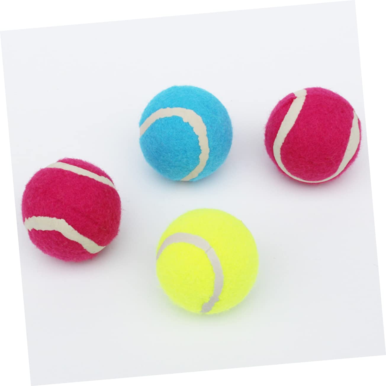 Hohopeti Bissfester Ball für Hunde 6 Stück aus Weichem Gummi Leichtes Hundespielzeug für Hundetraining und Hundebälle im Freien