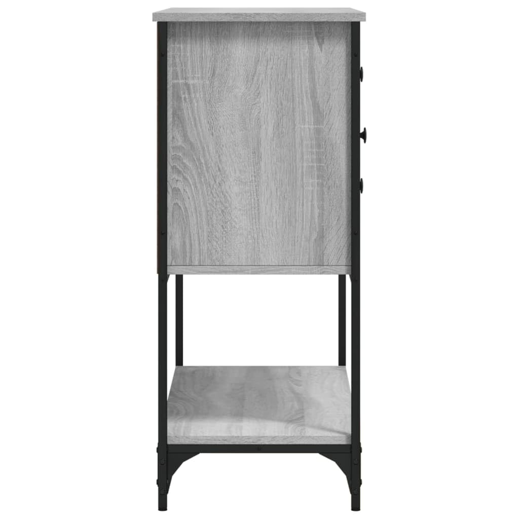 Credenza grigia Sonoma 100 x 36 x 85 cm, materiale in legno, resistente, versatile come cabinet a buffet, ideale per entryway e cocina