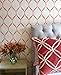Ribbon Lattice Wall Stencil for DIY Painting Wallpaper Look