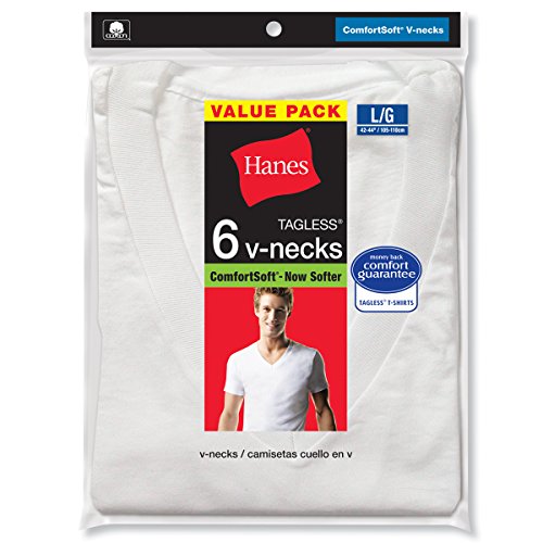 Hanes V-Neck T-Shirt 6-Pack - Image 2