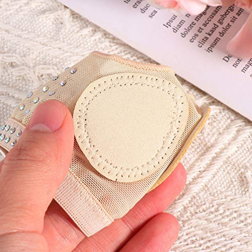 FAVOMOTO Dança Pé Tanga Barriga Balé Ginástica Calçados Líricos Strass Diamante Dança Patas Almofada