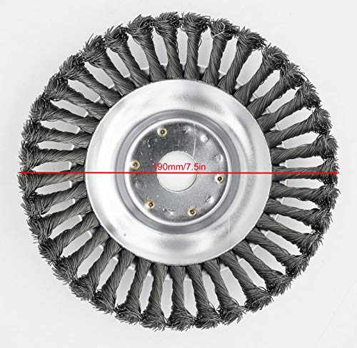HAOFANG Trimmer Universal Cutter Blades 6 Steel,8 Inch Steel Wire Brush Cutter Trimmer Head Garden Grass Weed Brush Cutting Head for Lawn Mower Head Accessories Weed Eater Tool