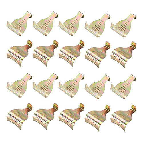 Image of Solid Moulding Picture Hooks Hangers Rail Hanging Hook Color Zinc-Plated 54mmx29mm Bronze 20pcs