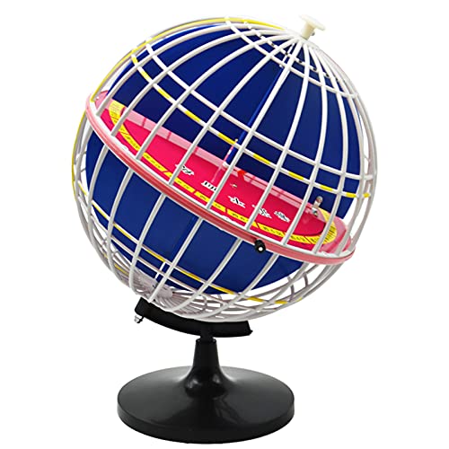 QYEURFOF Globo terráqueo, Globo de geografía latitud y Longitud 32 cm/12,5 Pulgadas, Instrumento Experimento enseñanza for Clase Aprendizaje niños