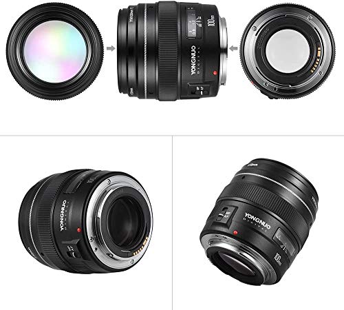 Yongnuo YN100 mm F2 Medium Teleobjektiv 100 mm F/2~F/22 Prime Lens Fixed Focal Length Aperture for Canon EOS Rebel… – Bild 8
