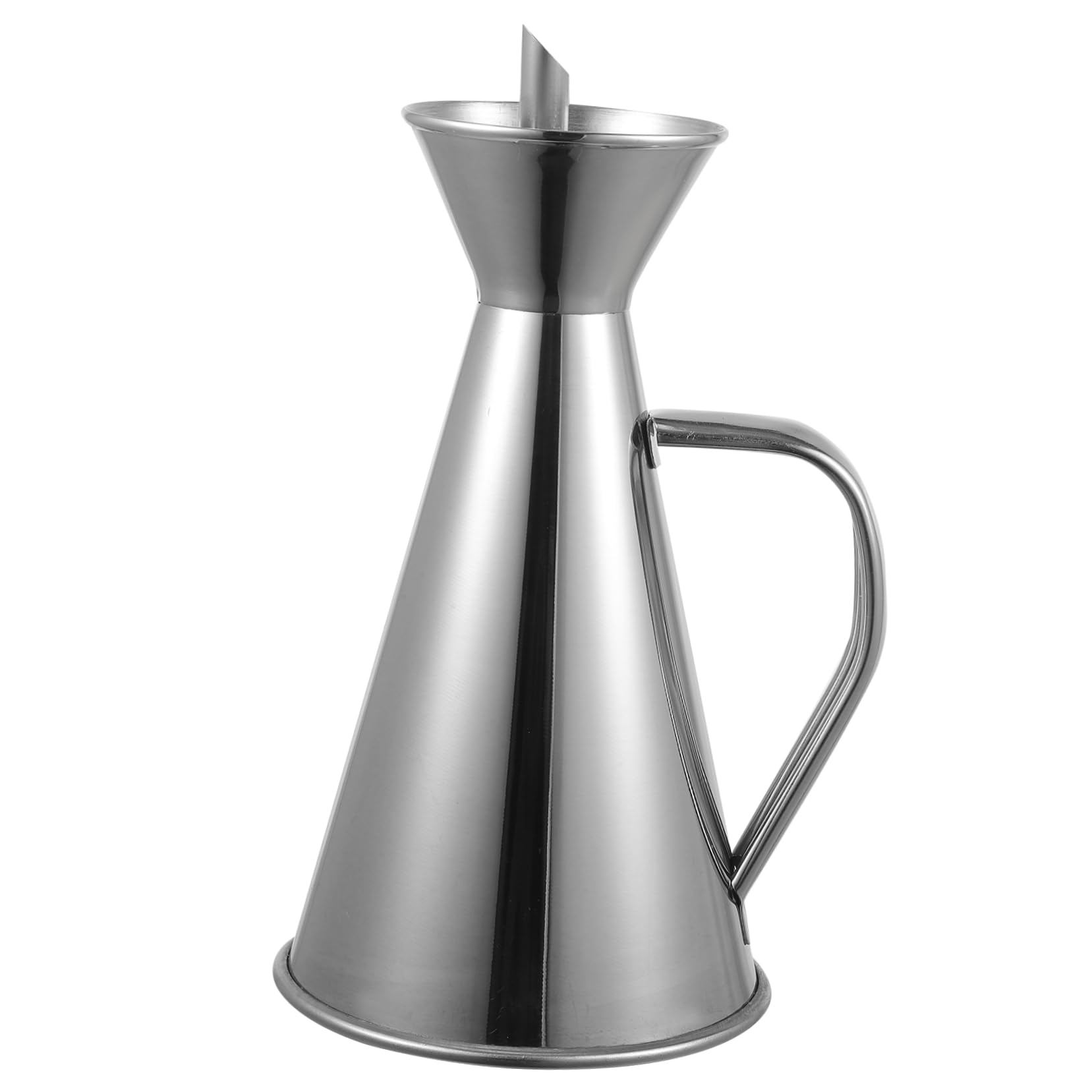 GRIRIW Stainless Steel Oil Bottle 250ml Leakproof Drizzle Dispenser for Kitchen