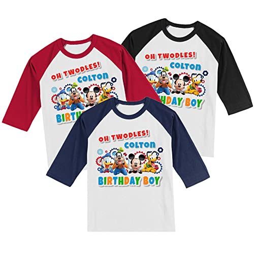 Personalized Mickey 2nd Birthday Shirt. Twodles Birthday Shirt.2