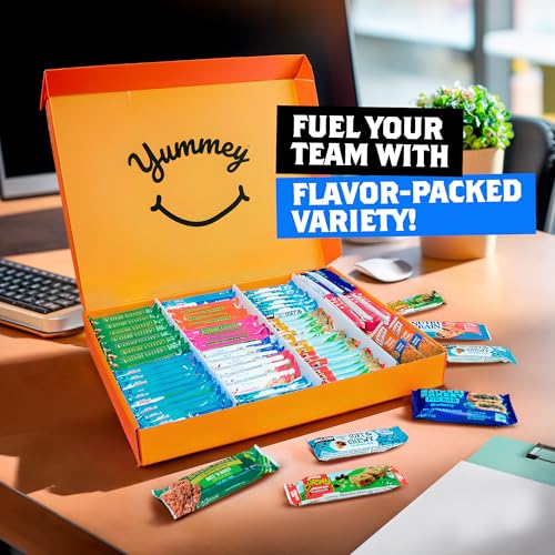 Image of Granola Bars Bulk Variety Pack - Healthy Granola Bars Variety Snack Box for Office Snacks & Healthy Breakfast Bars - Snacks Variety Pack for Adults and Kids (60 Count)