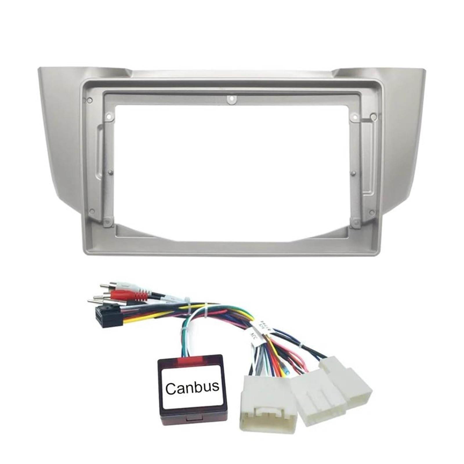 Cadre carénage d'autoradio Kit Cadre D'autoradio 9 Pouces Panneau Tableau Bord Lecteur Voiture Lunette Fascia Pour TOYOTA Pour Harrier 2003 – 2012 | Fascia and cable B
