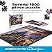 Buffalo Games - Canoe Lake 1000 Piece Puzzle for Adults - Jigsaw Puzzles – Darrell Bush Cabin Sunset Artwork with Poster – Challenging Outdoor Nature Scene