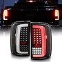 ACANII - For [Incandescent Type] 2014-2018 GMC Sierra 1500 15-19 2500HD LED Tube Tail Lights Brake Lamps Pair Left+Right