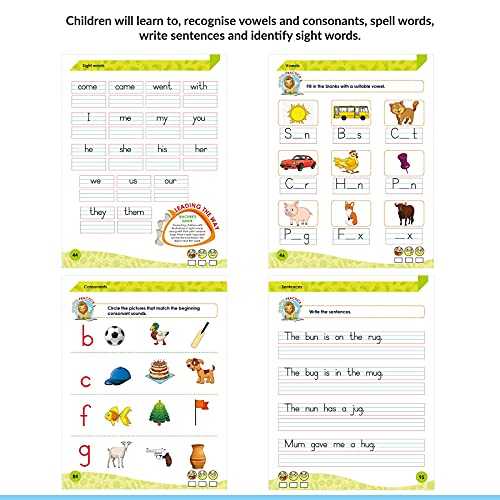 Image of Woodsnipe Tiny Steps - English Alphabet Practice Book C | Age 4 to 6 years | Learn Tracing and Writing Sight words, Sentences, Phonics | Activity Book for Senior KG Kids